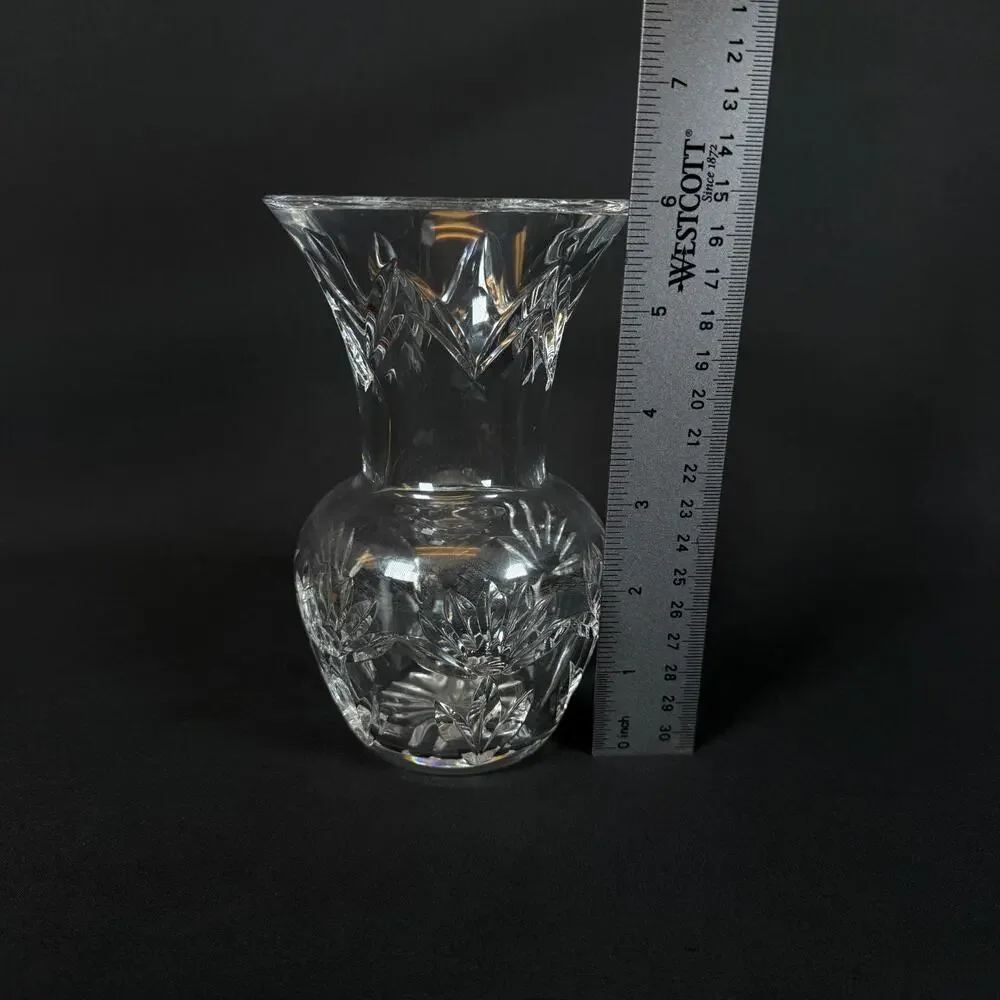 Vintage Waterford Crystal Round Vase 6